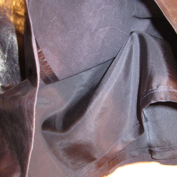 Banana Republic Navy Blue Leather Skirt - Picture 4 of 5